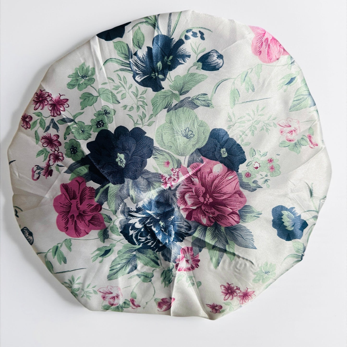 Adjustable Double-Layered Satin Silk Shower & Deep Conditioning Bonnet Cap – Waterproof, Reversible Hair Protector - Fatisha Boutique #