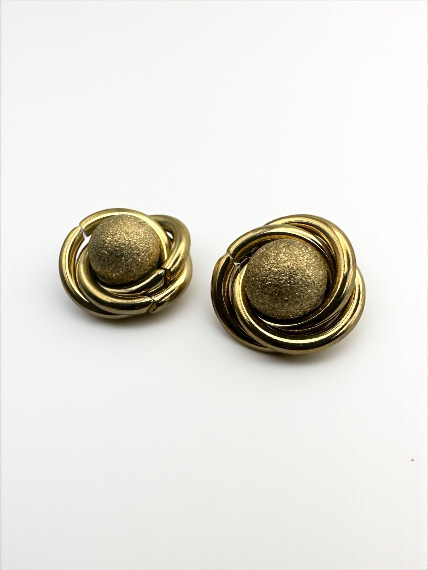 Stainless Steel Textured Sphere Necklace & Earrings Set – Elegant Gold & Silver Jewellery Gift for Women - Fatisha Boutique #