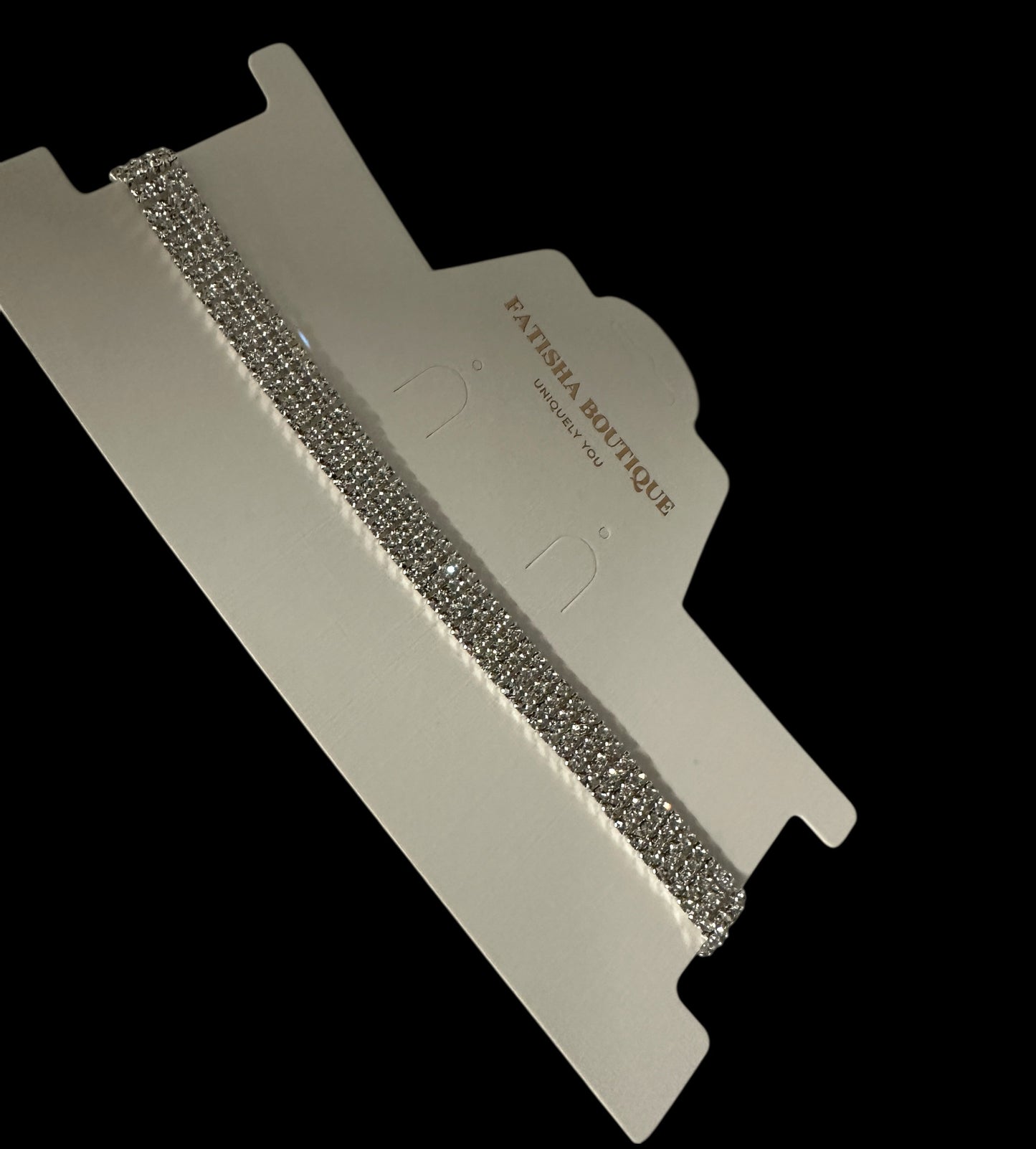 Elegant 1CM Rhinestone Choker Necklace – Gold or Silver Sparkle Glam