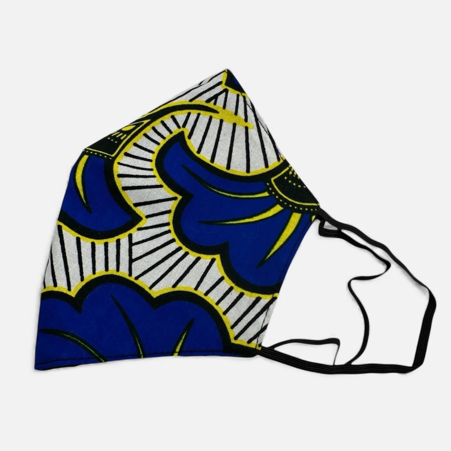 Reusable African Print Face Mask – Double-Layered Ankara Fabric with Filter Pocket & 2 Free Filters