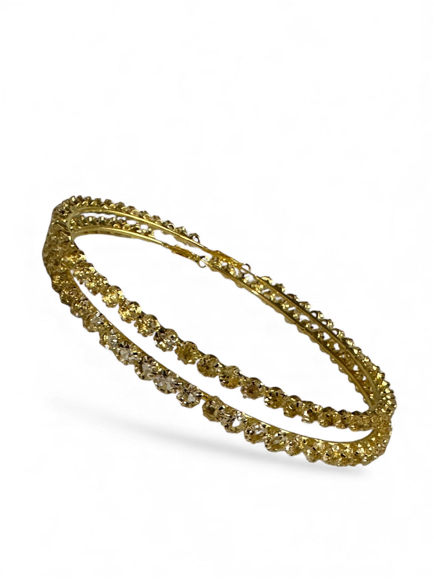 12CM Rhinestone Oversized Statement Hoop Earrings – Trendy Party Jewellery - Fatisha Boutique #