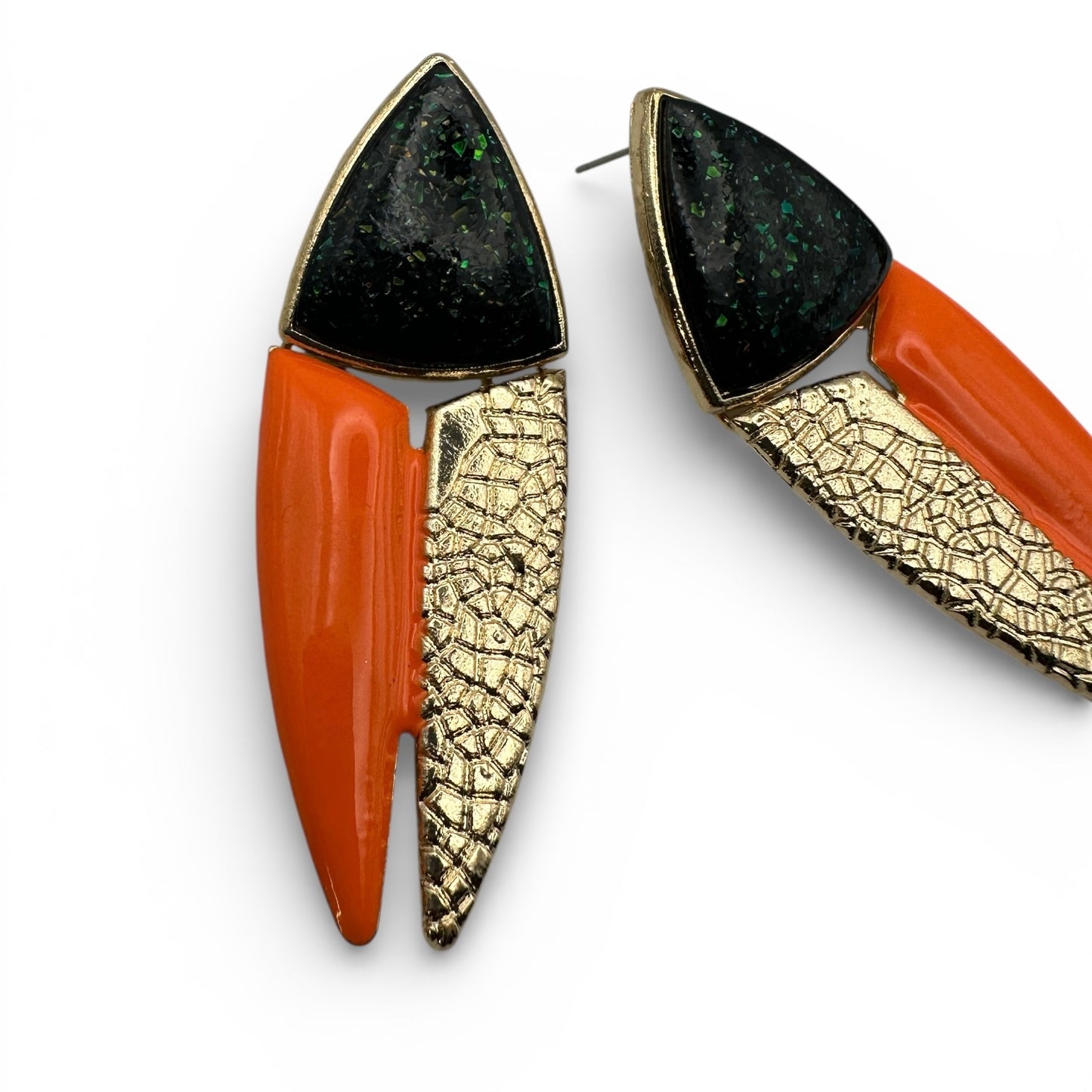 Geometric Spike Drop Earrings – Modern Statement Jewellery - Fatisha Boutique #