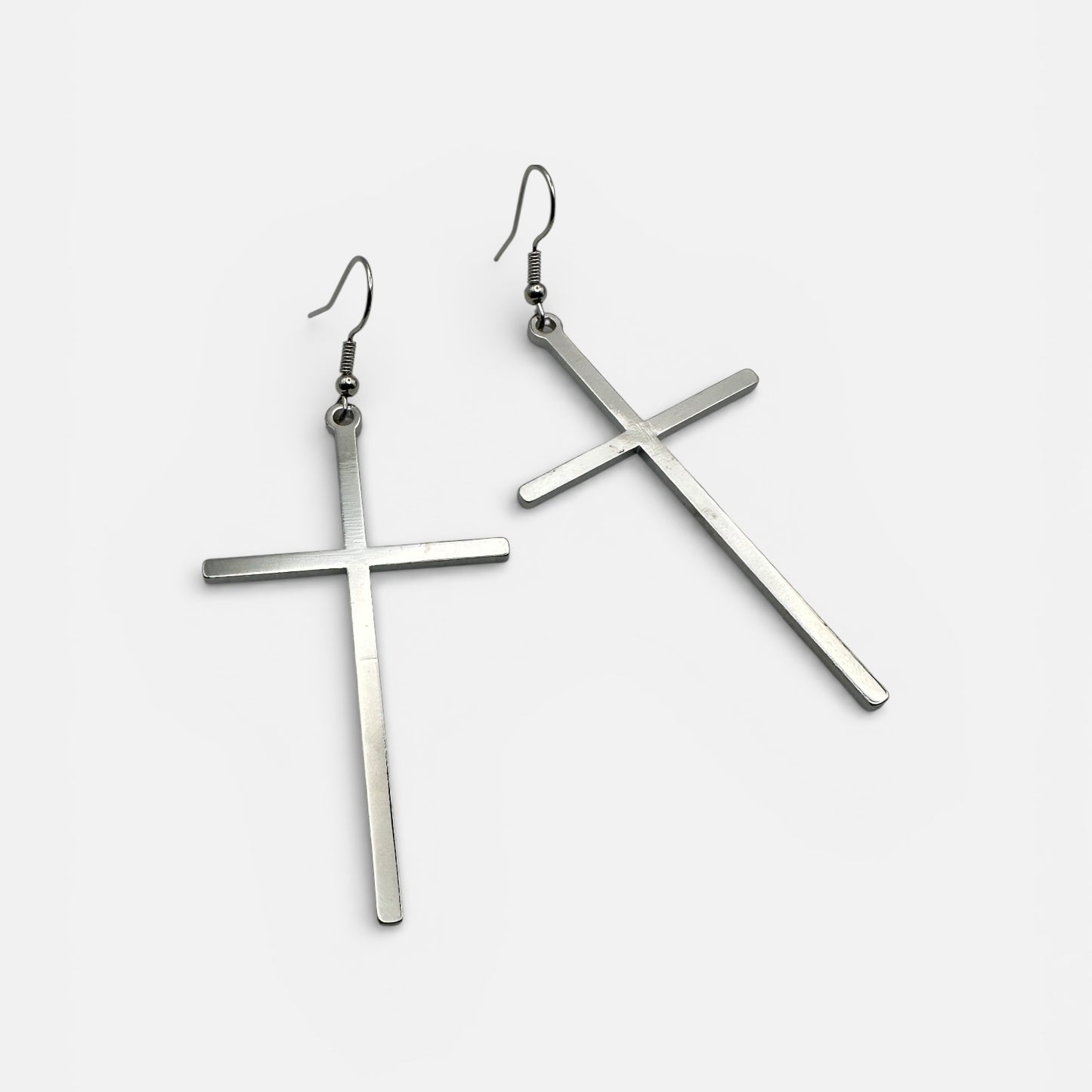 Cross Drop Earrings – Minimal Faith Statement Jewellery - Fatisha Boutique # Fatisha Boutique