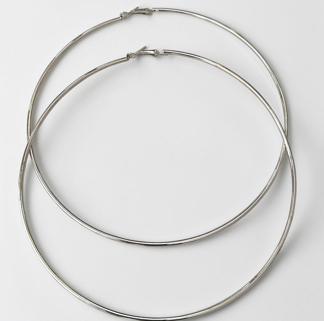 13cm Oversized Colour Hoop Earrings - Fatisha Boutique # Fatisha Boutique