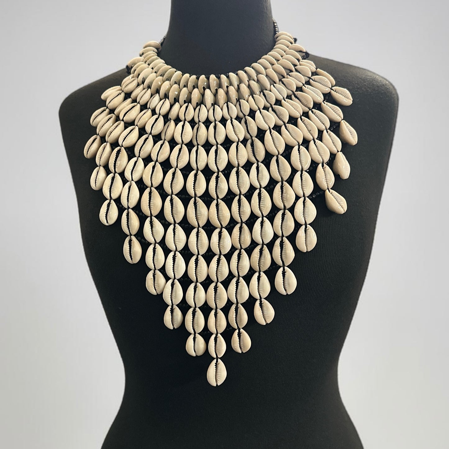 Cowrie Shell Collar Necklace, Handmade Statement Necklace - Fatisha Boutique Fatisha Boutique