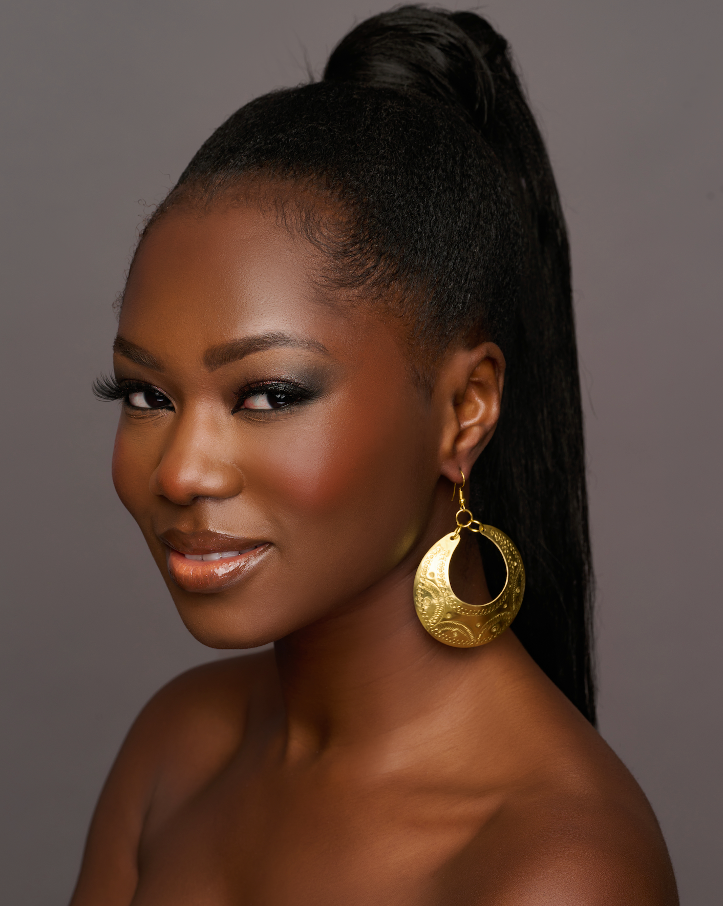 Engraved African Brass Earrings – Authentic Ethnic Dangle Jewellery - Fatisha Boutique #