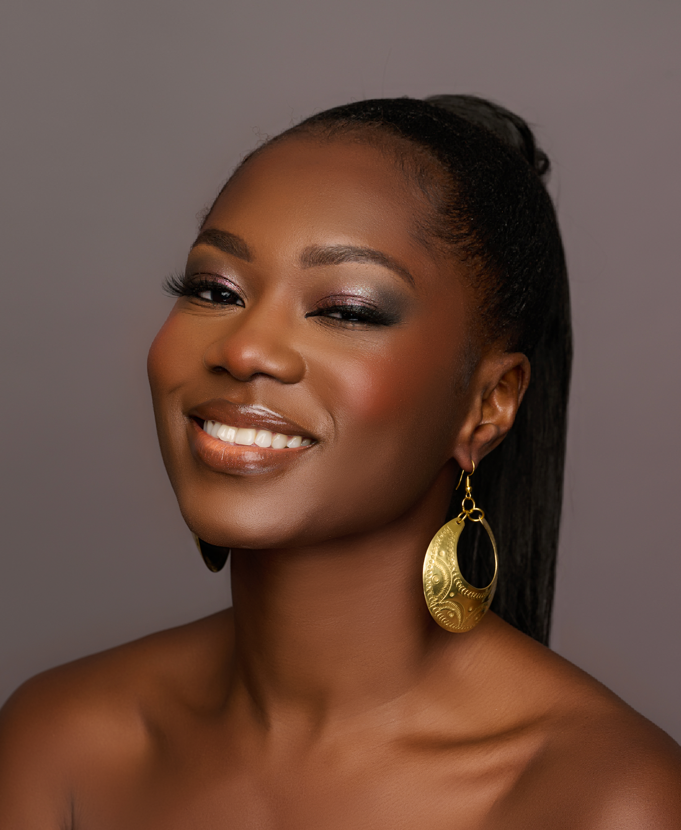 Engraved African Brass Earrings – Authentic Ethnic Dangle Jewellery - Fatisha Boutique #