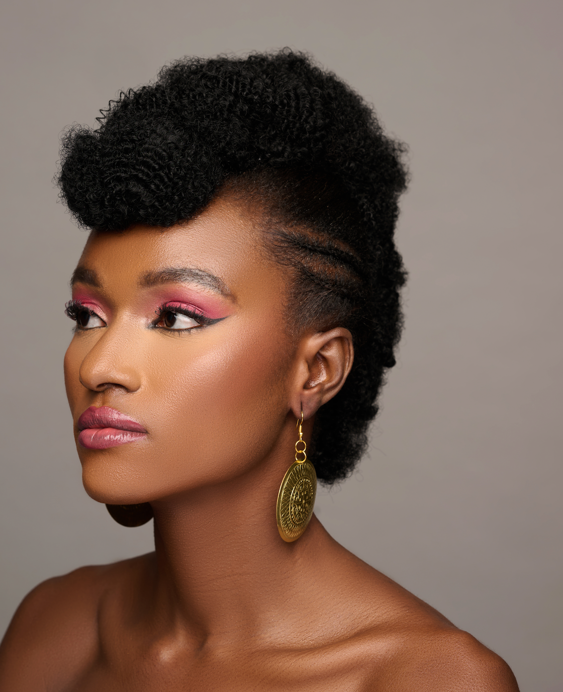 Authentic African Engraved Brass Dangle Earrings - Fatisha Boutique #