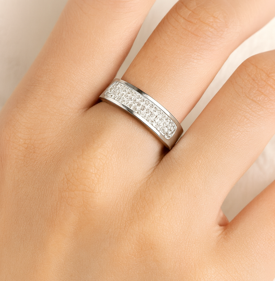 Elegant Multi-Color Sparkling Rhinestone Statement Rings – Gold & Silver Tone - Fatisha Boutique #