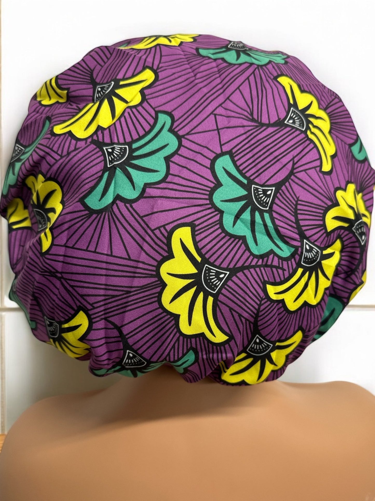 Adjustable Double - Layered Reversible Ankara Satin Silk Bonnet Caps – Stylish & Protective Hair Care - Fatisha Boutique
