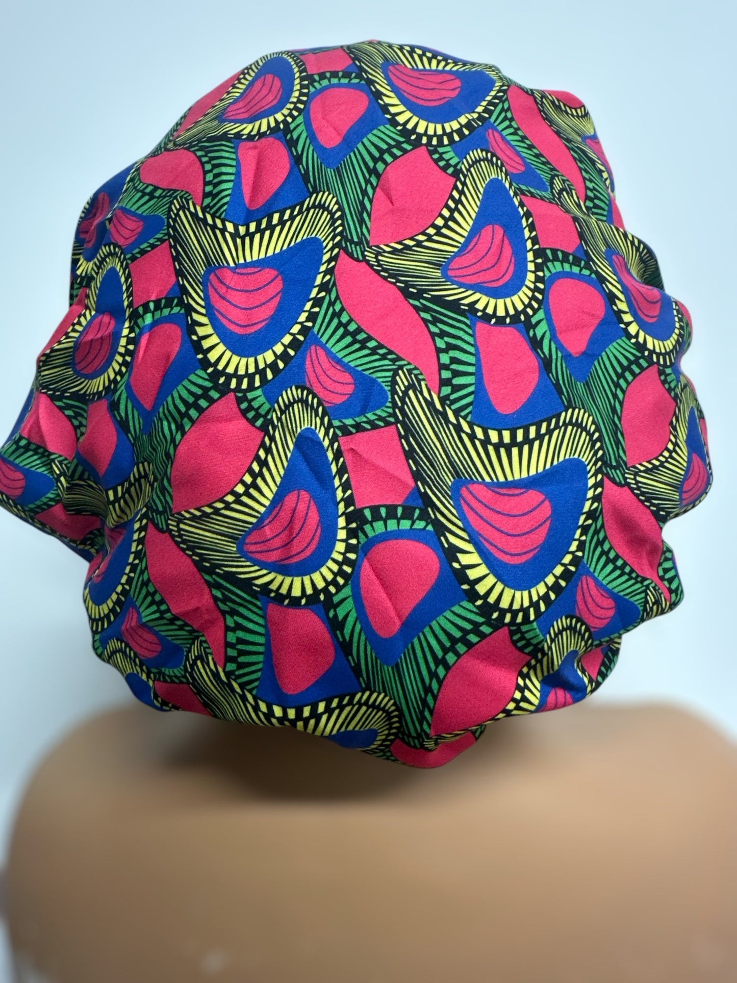 Adjustable Double - Layered Reversible Ankara Satin Silk Bonnet Caps – Stylish & Protective Hair Care - Fatisha Boutique