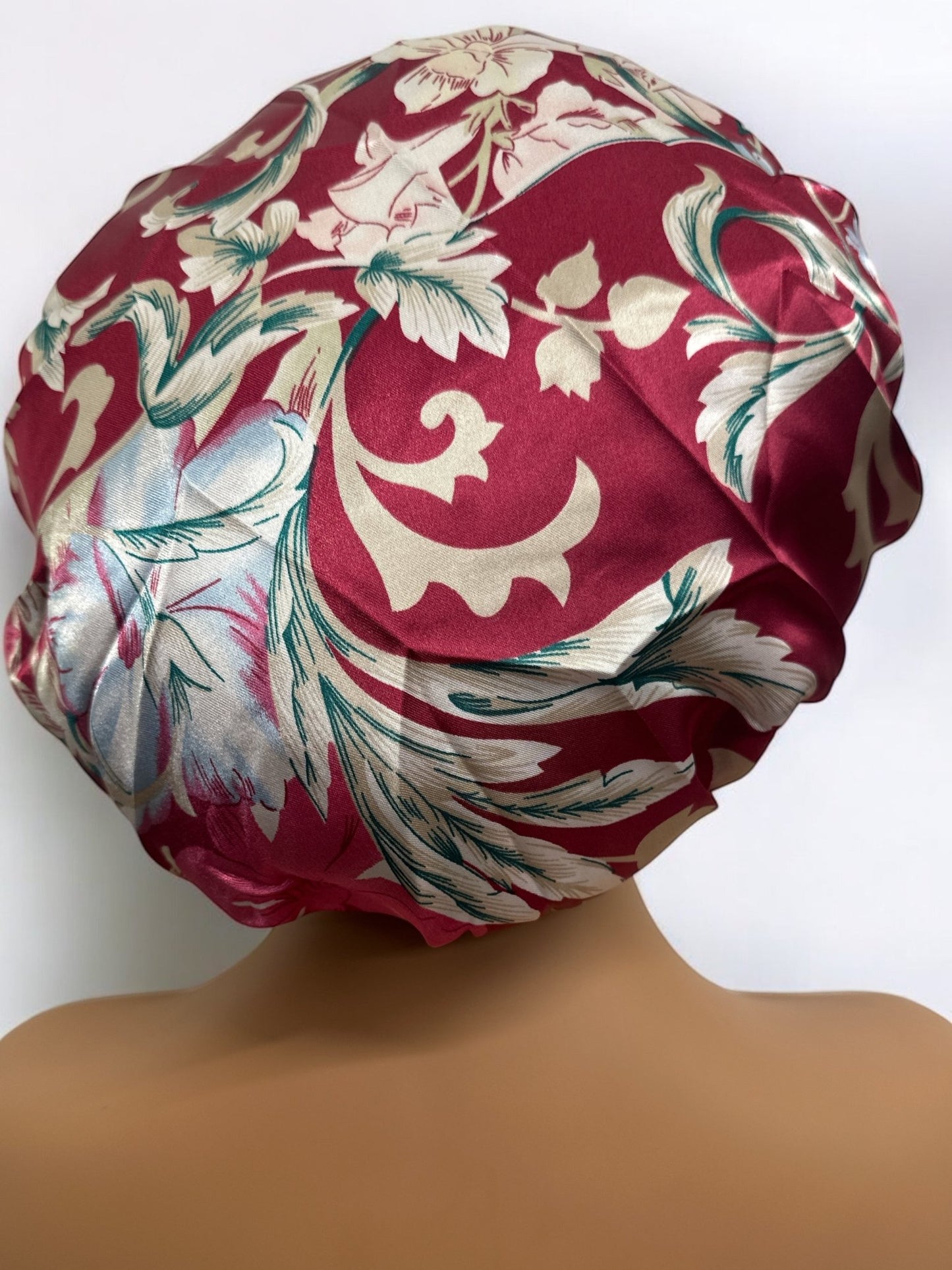 Adjustable Double - Layered Reversible Satin Silk Bonnet Cap – Premium Hair Protection Sleep Cap - Fatisha Boutique