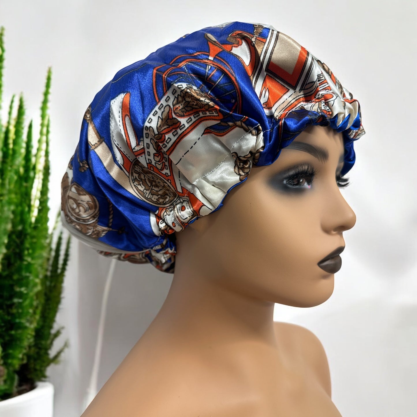 Adjustable Double - Layered Reversible Satin Silk Bonnet Cap – Premium Hair Protection Sleep Cap - Fatisha Boutique