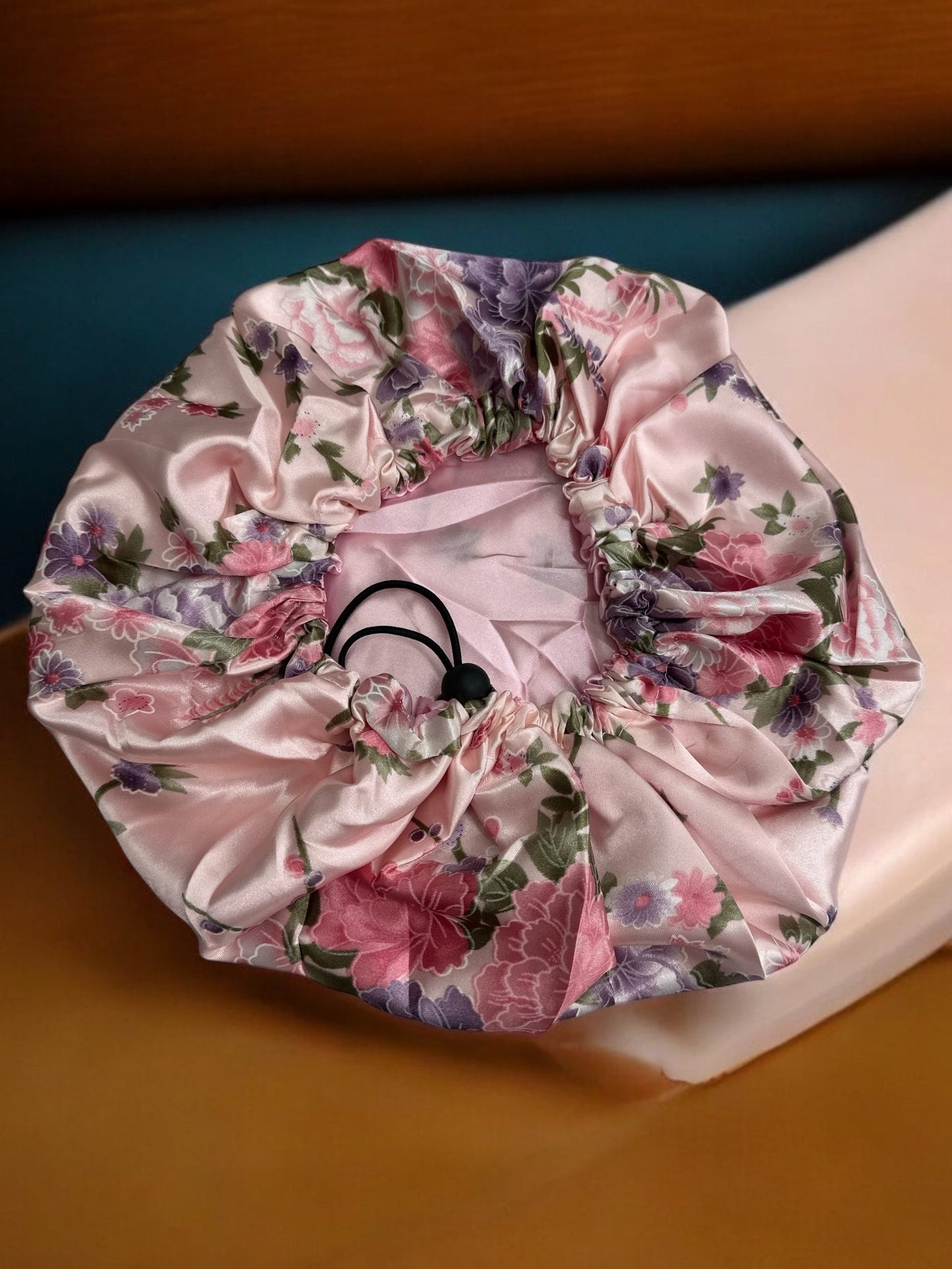 Adjustable Double - Layered Reversible Satin Silk Bonnet Cap – Premium Hair Protection Sleep Cap - Fatisha Boutique