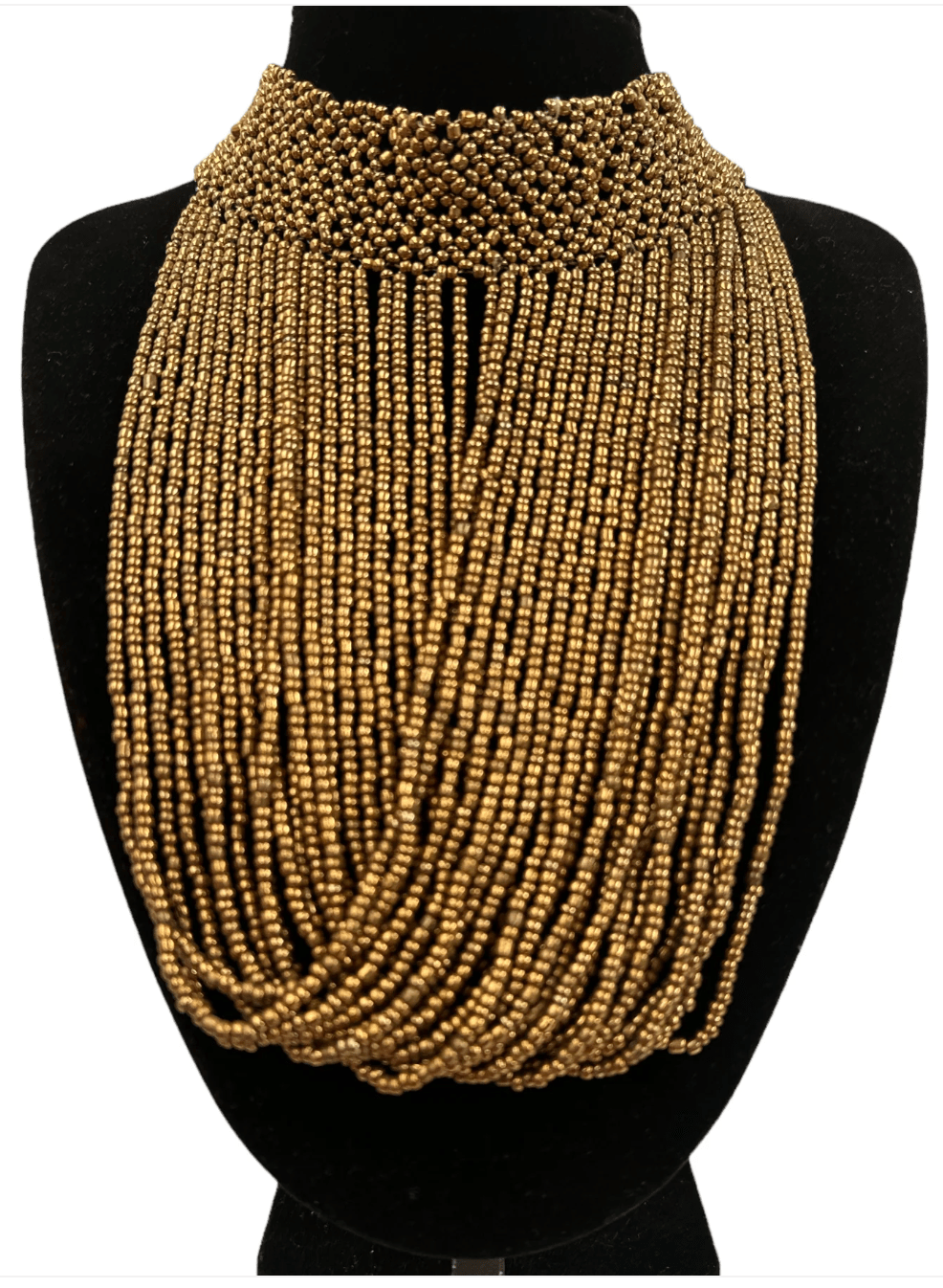Authentic African Beaded Choker Necklace - Fatisha Boutique