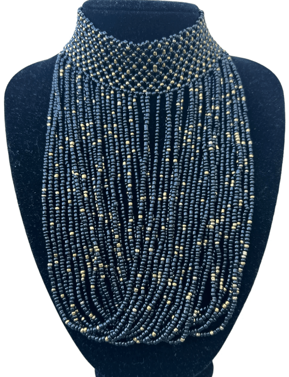 Authentic African Beaded Choker Necklace - Fatisha Boutique