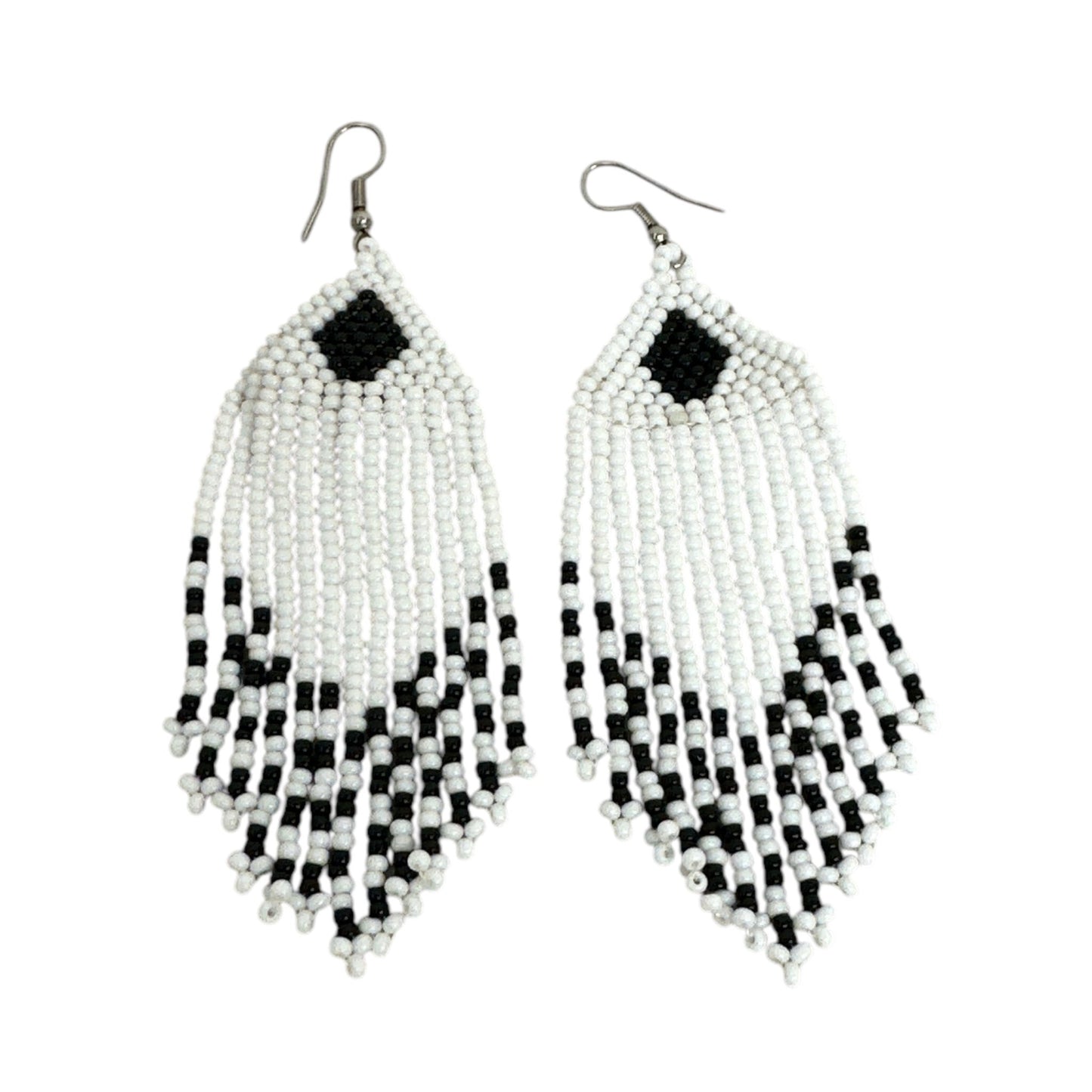 Authentic African Beaded Ethnic Dangle Earrings - Fatisha Boutique