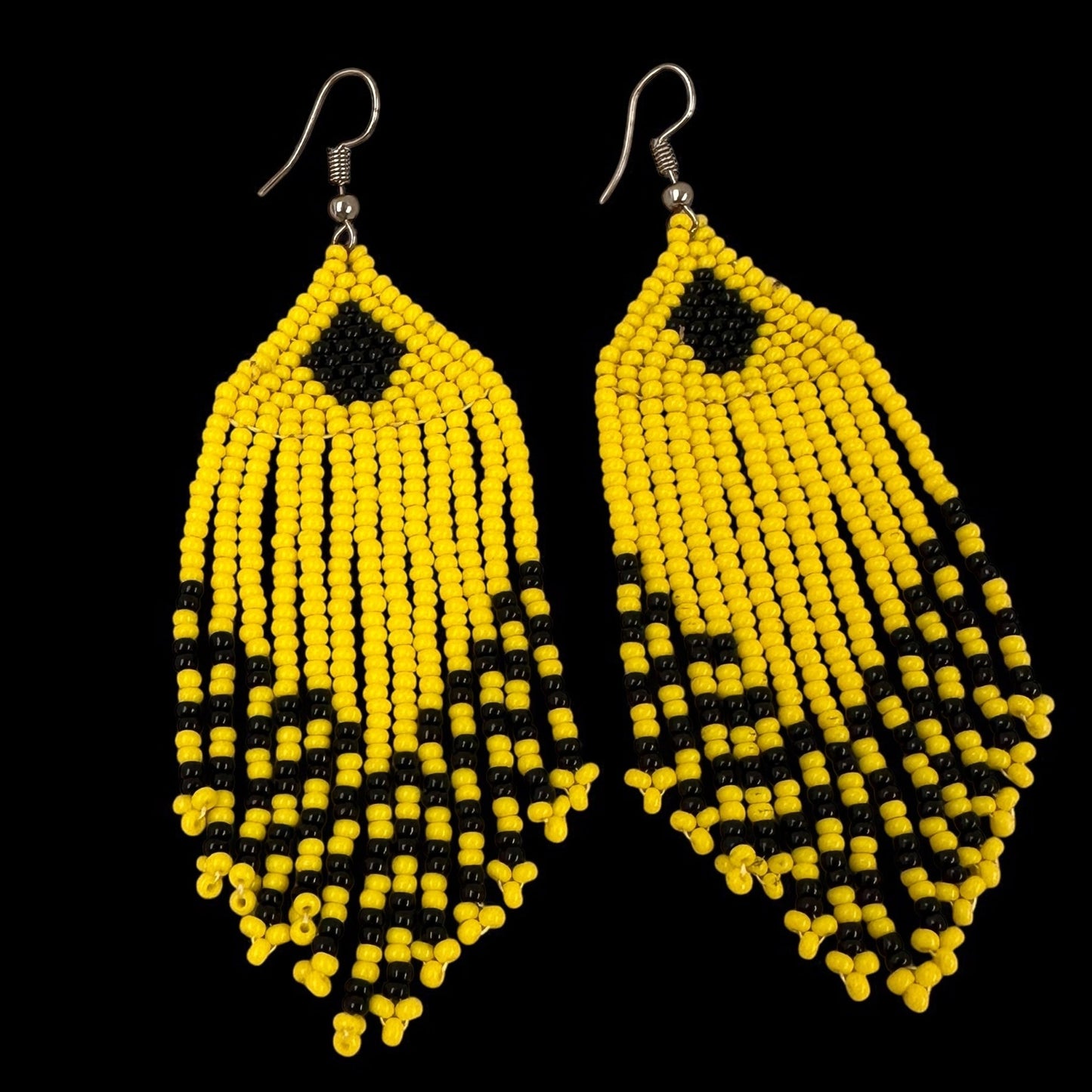 Authentic African Beaded Ethnic Dangle Earrings - Fatisha Boutique