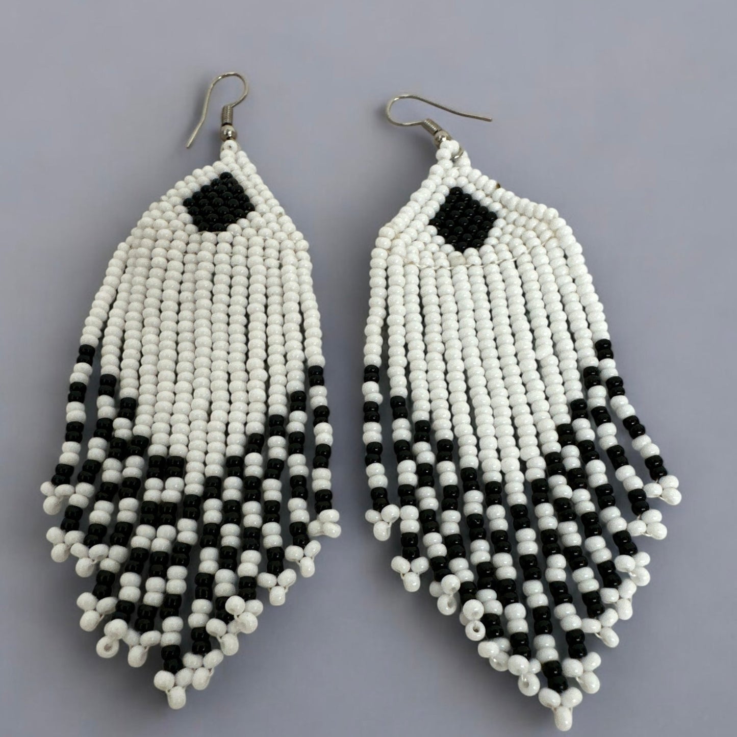 Authentic African Beaded Ethnic Dangle Earrings - Fatisha Boutique