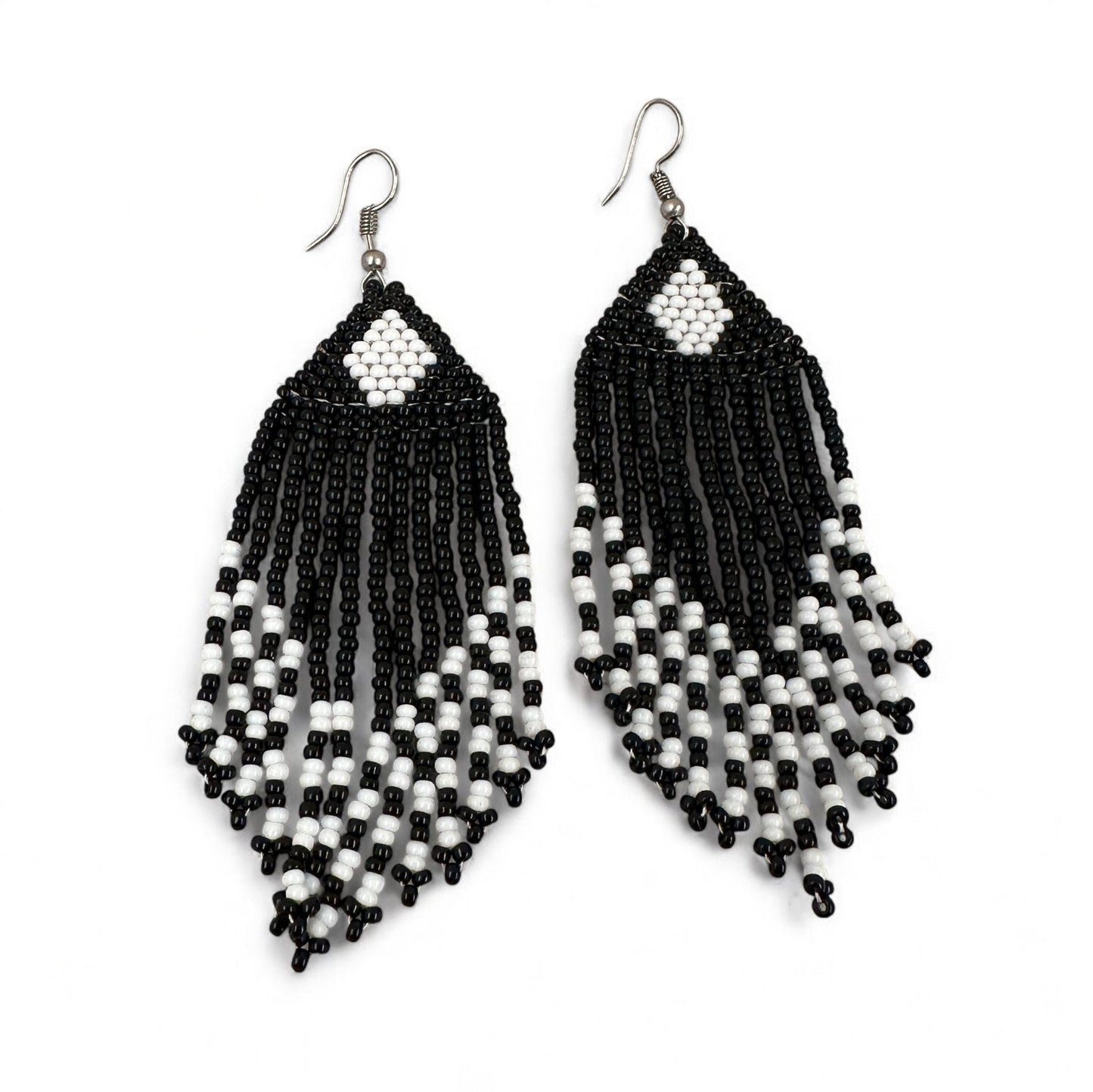 Authentic African Beaded Ethnic Dangle Earrings - Fatisha Boutique