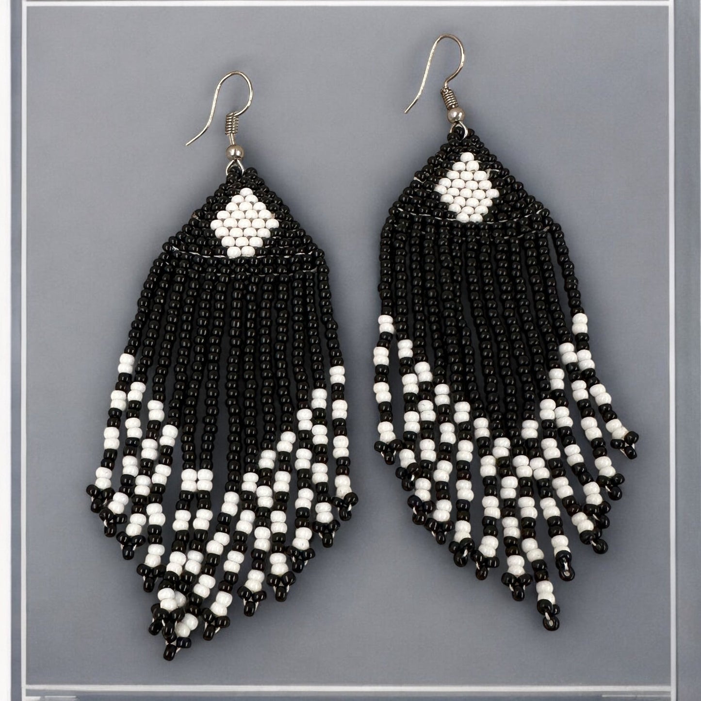 Authentic African Beaded Ethnic Dangle Earrings - Fatisha Boutique