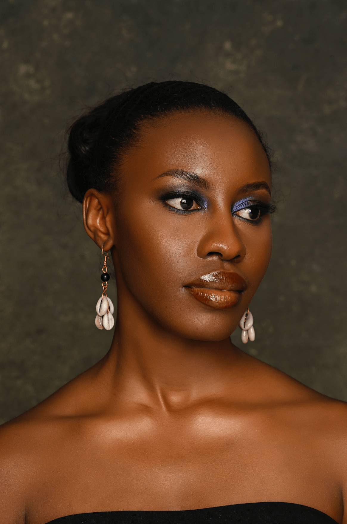 Authentic African Cowrie Seashell Dangle Earrings - Fatisha Boutique