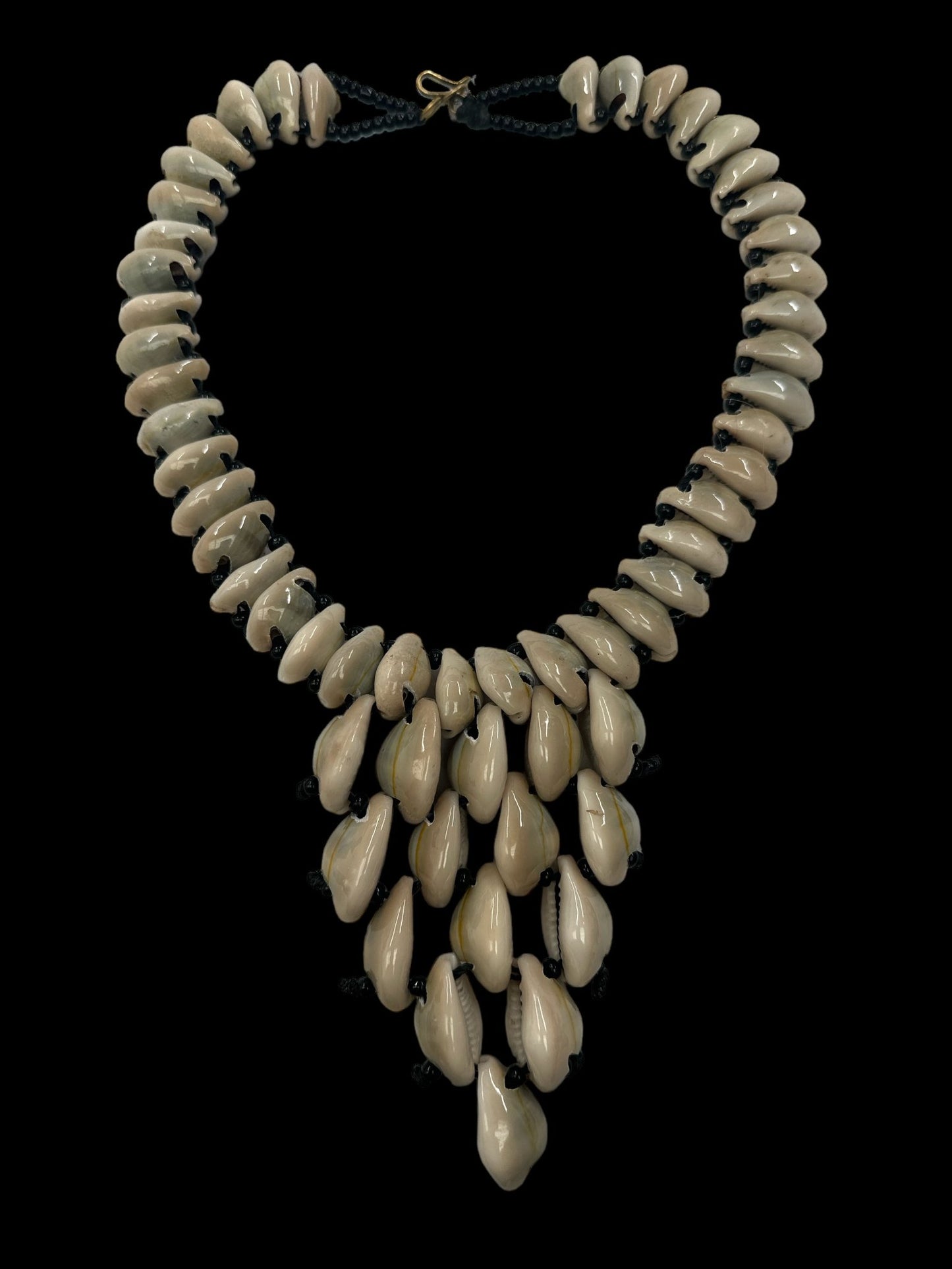 Authentic African Cowrie Seashells Beaded Necklace Pendant - Fatisha Boutique