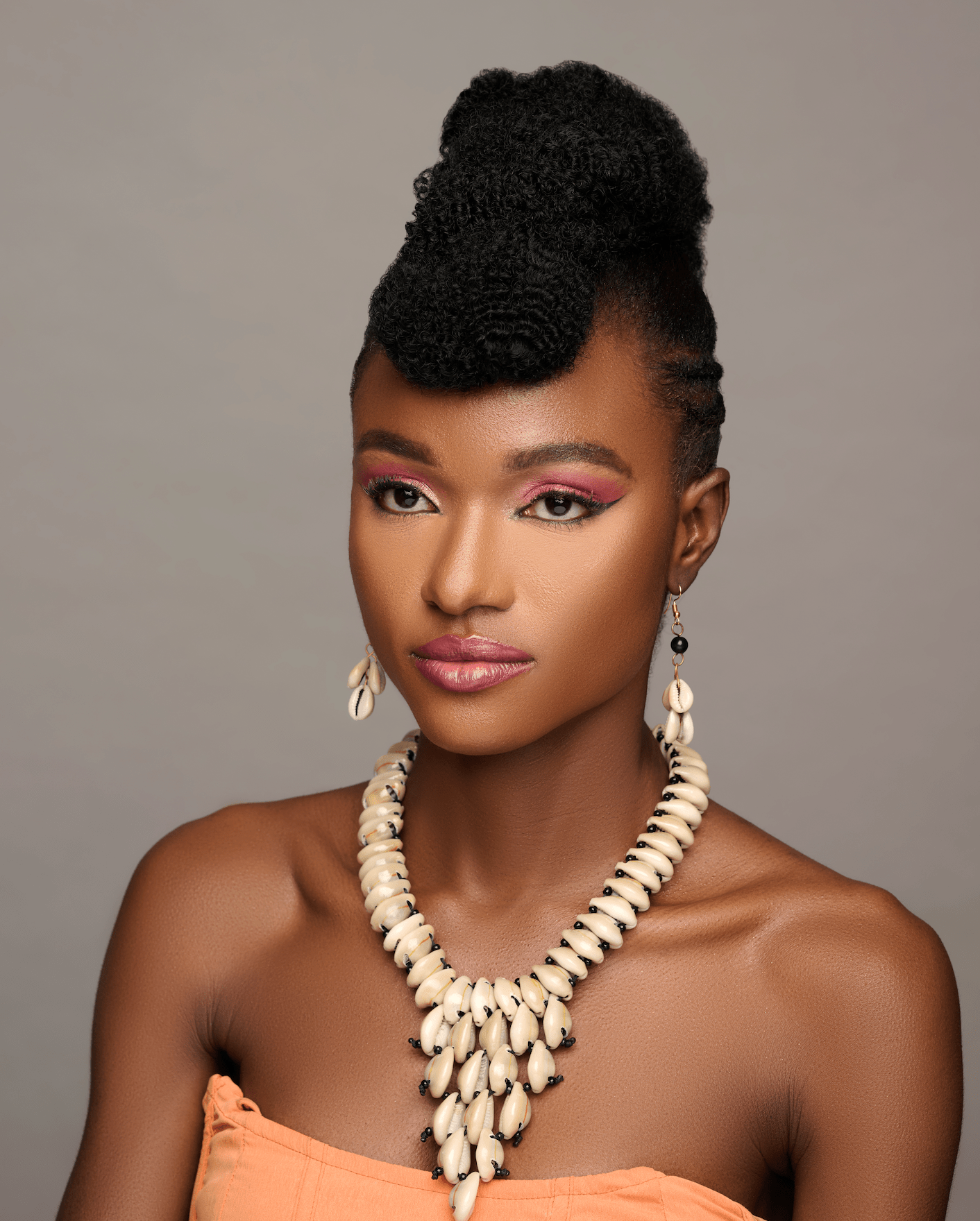 Authentic African Cowrie Seashells Beaded Necklace Pendant - Fatisha Boutique