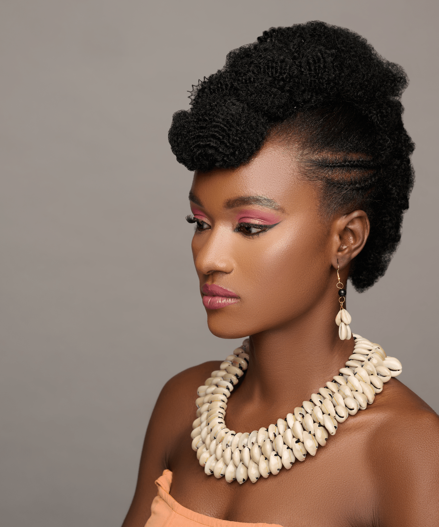 Authentic African Ethnic Cowrie Sea Shells Beaded Collar Necklace - Fatisha Boutique