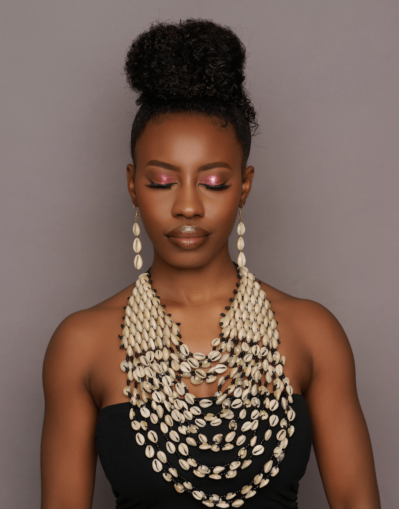 Authentic African Statement Ethnic Cowrie Sea Shell Beaded Necklace - Fatisha Boutique