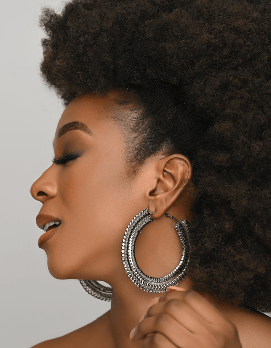 Big 8CM Statement Hoop Earrings - Fatisha Boutique
