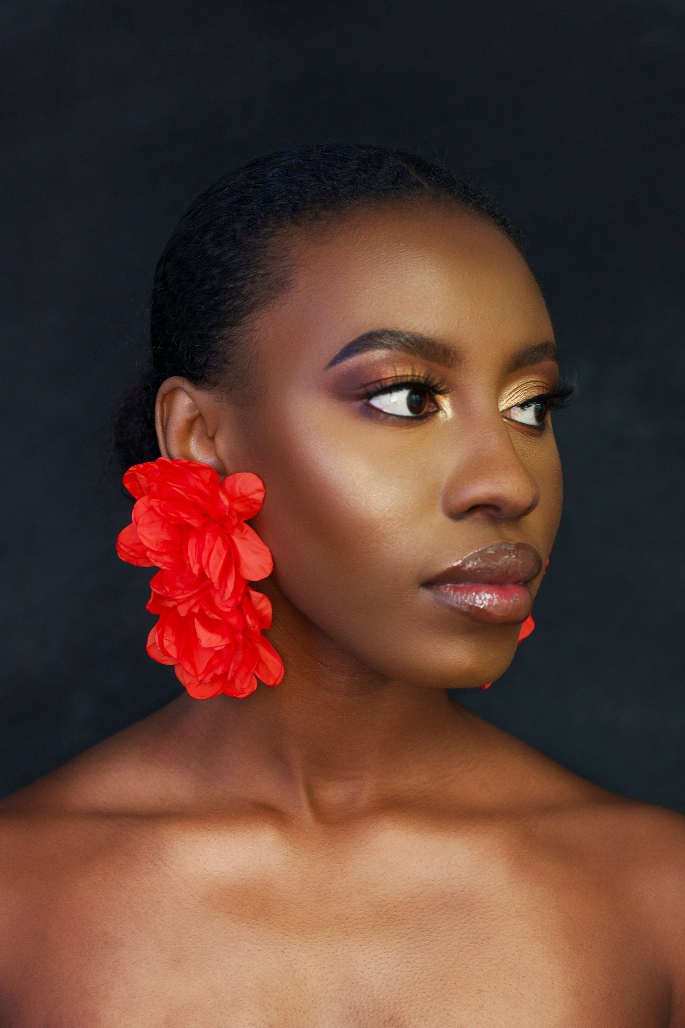 Big Bohemian Flower Statement Dangle Earrings - Fatisha Boutique