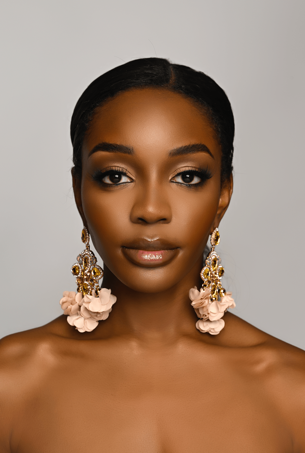 Big Bohemian Long Fringed Flower Tassel Stud Dangle Earrings - Fatisha Boutique