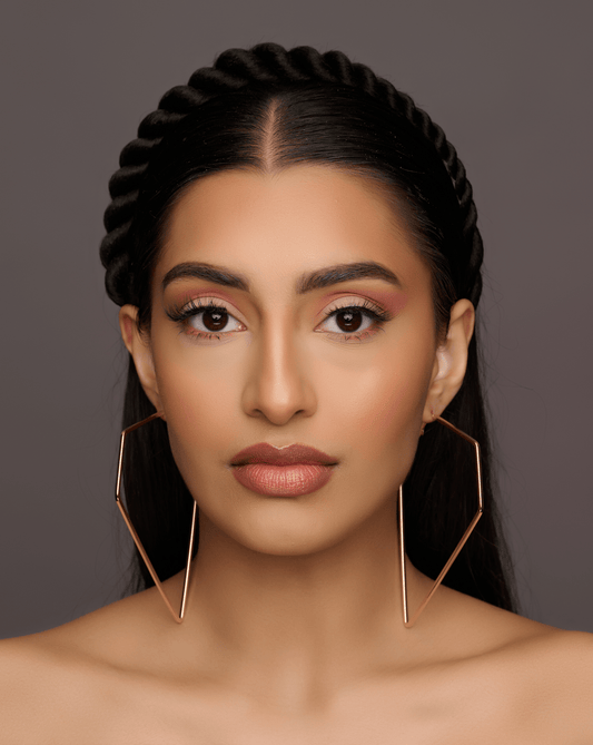 Big Irregular Polygon Shaped Statement Hoop Earrings - Fatisha Boutique
