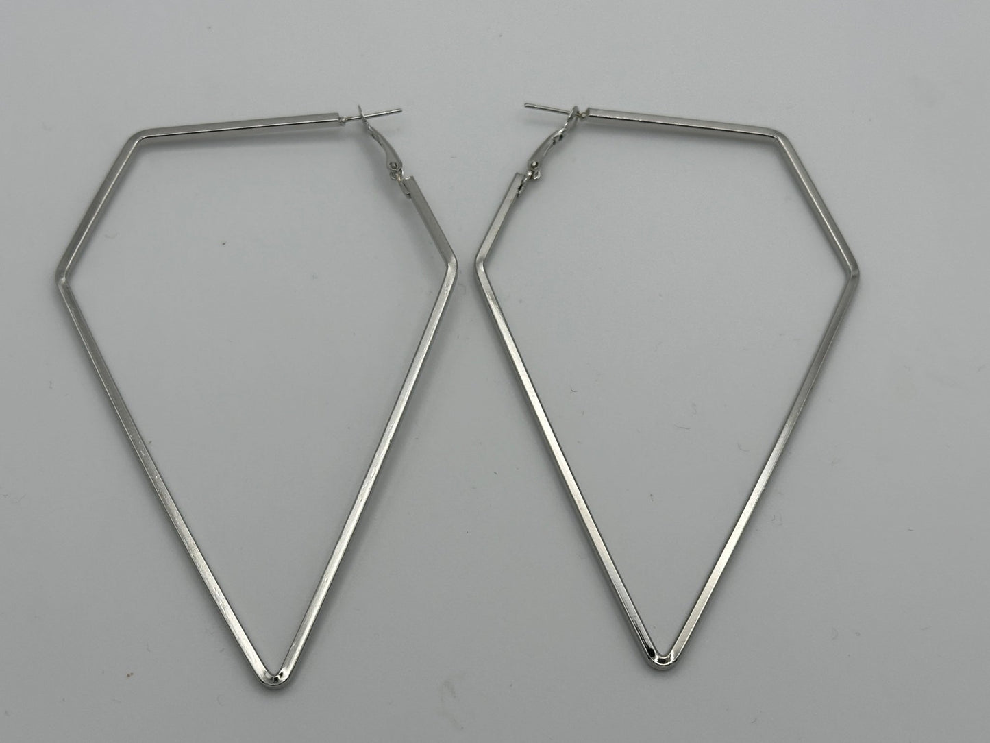 Big Irregular Polygon Shaped Statement Hoop Earrings - Fatisha Boutique