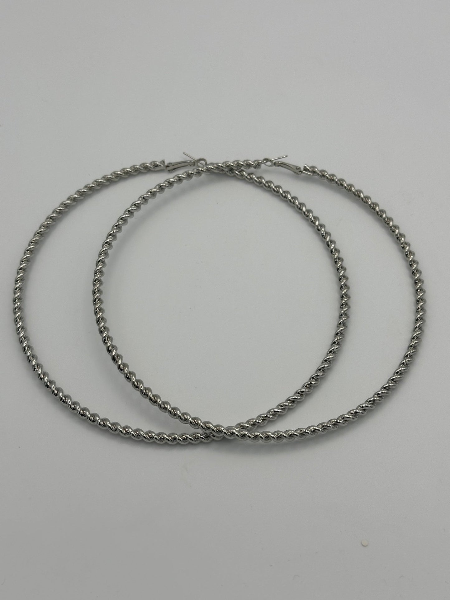 Big Oversized 12CM Chunky Round Statement Hoop Earrings - Fatisha Boutique