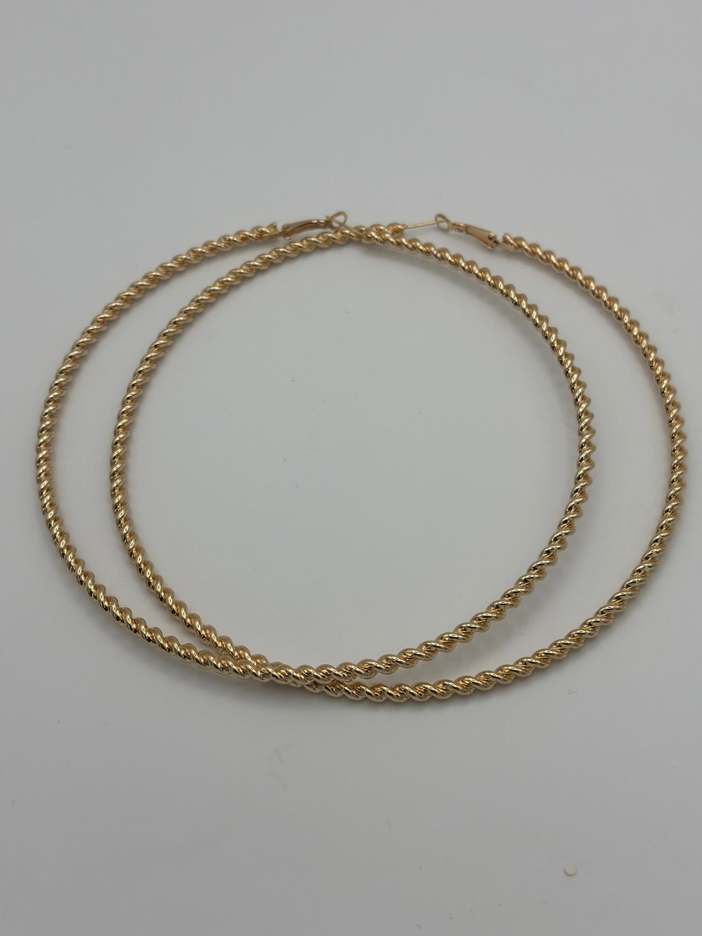 Big Oversized 12CM Chunky Round Statement Hoop Earrings - Fatisha Boutique