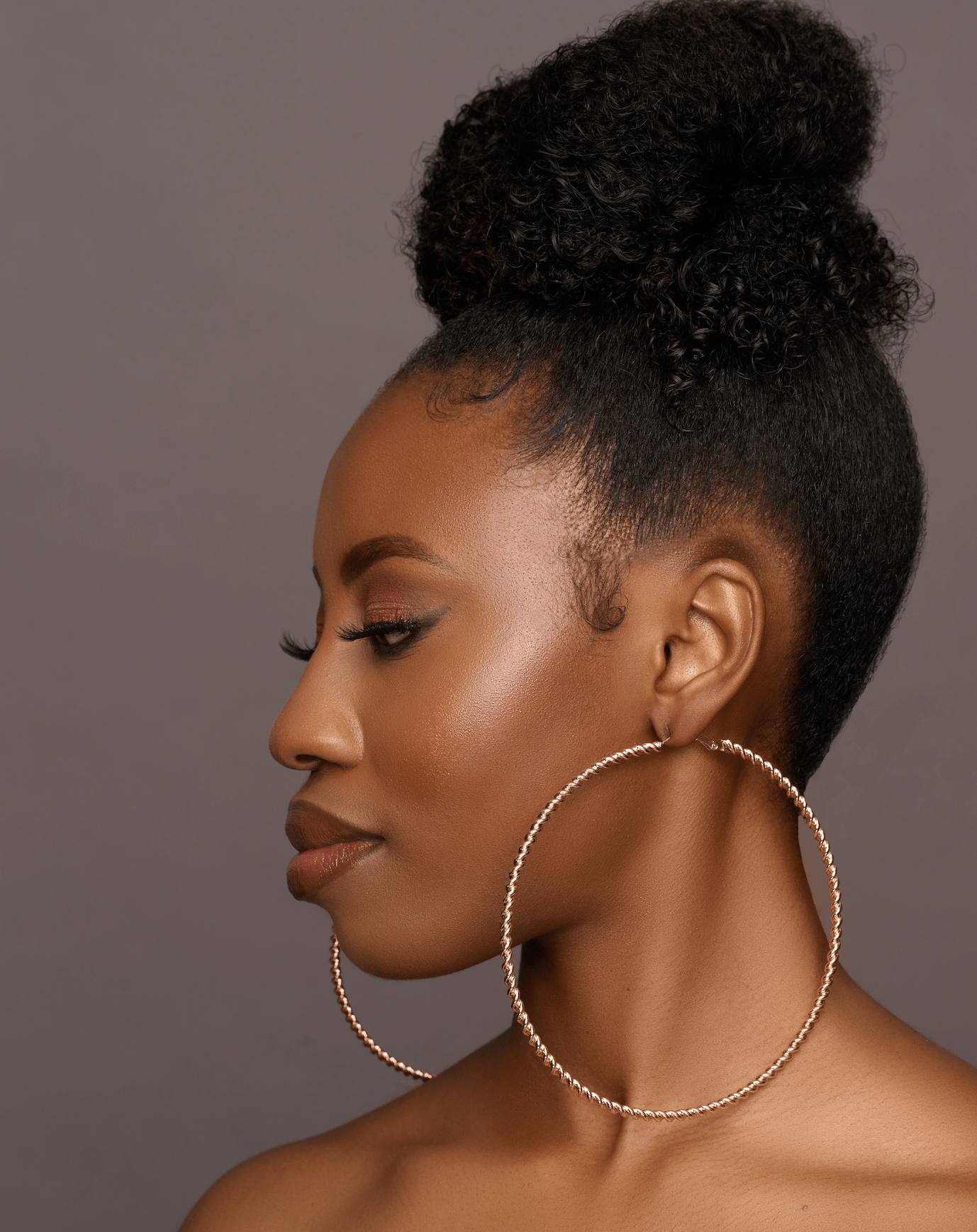 Big Oversized 12CM Chunky Round Statement Hoop Earrings - Fatisha Boutique