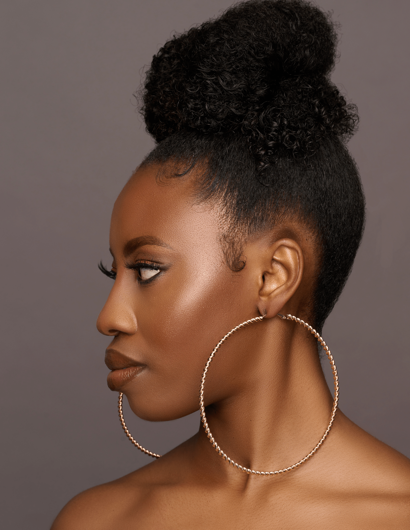 Big Oversized 12CM Chunky Round Statement Hoop Earrings - Fatisha Boutique