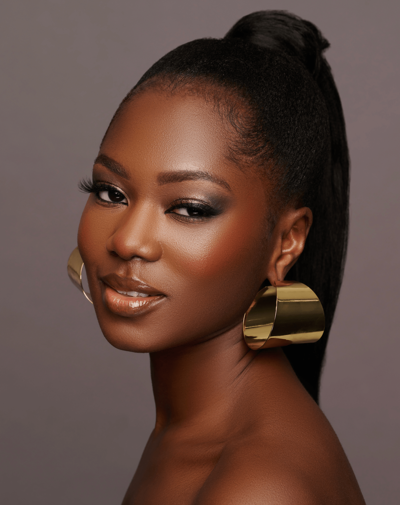 Big Statement Alloy Hoop Earrings - Fatisha Boutique