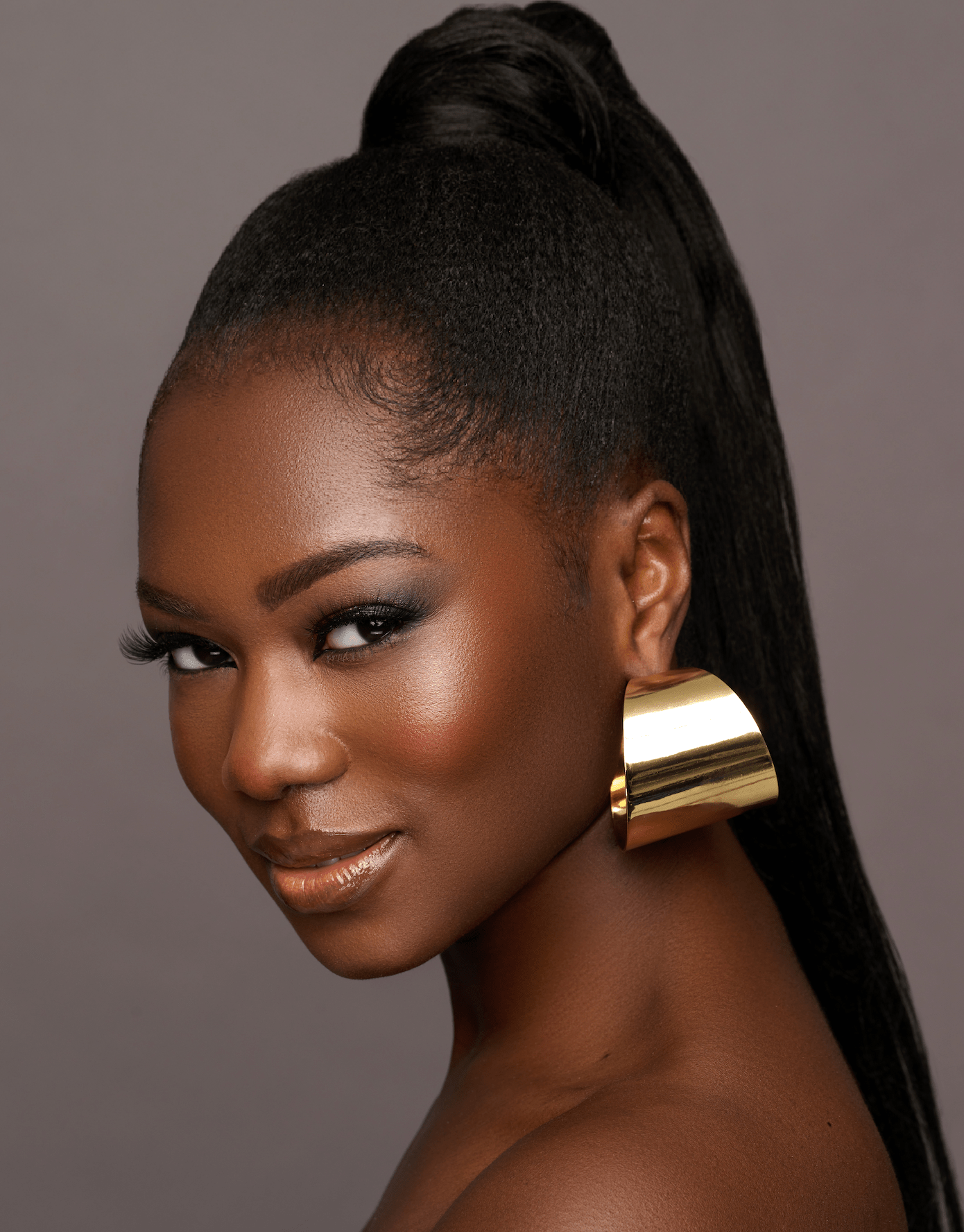 Big Statement Alloy Hoop Earrings - Fatisha Boutique