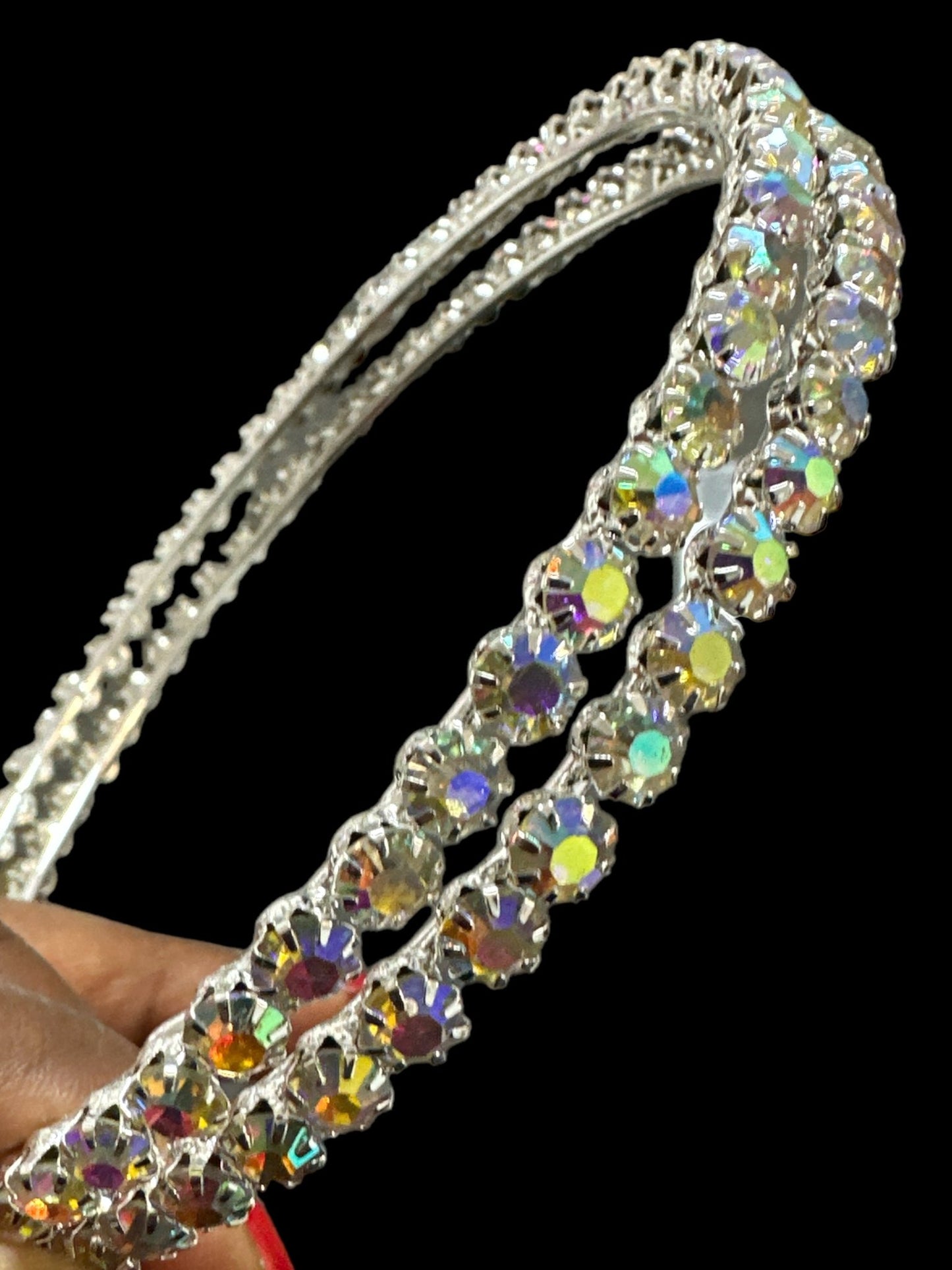 Big Trendy Rhinestone Statement Hoop Earrings - Fatisha Boutique