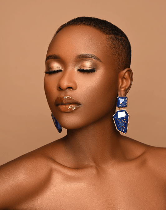 Bohemia Geometric Shaped Acetate Statement Dangle Earrings - Fatisha Boutique