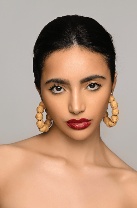 Bohemian Beaded Rattan Statement Earrings - Fatisha Boutique