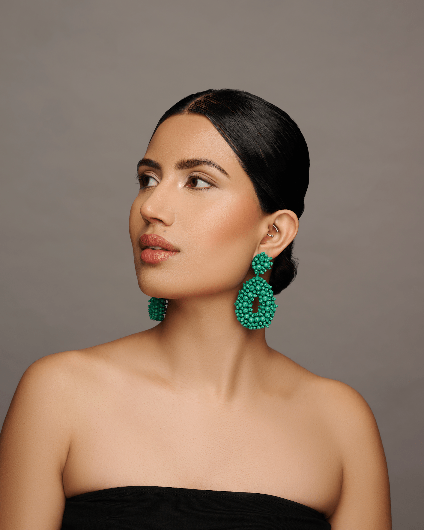 Bohemian Beaded Statement Dangle Stud Earrings - Fatisha Boutique