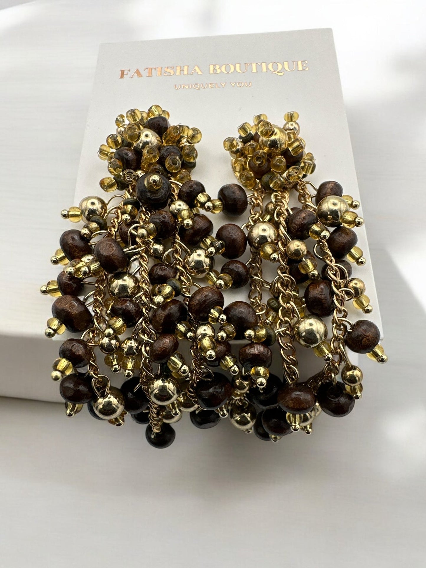 Bohemian Beaded Tassel Earrings - Fatisha Boutique