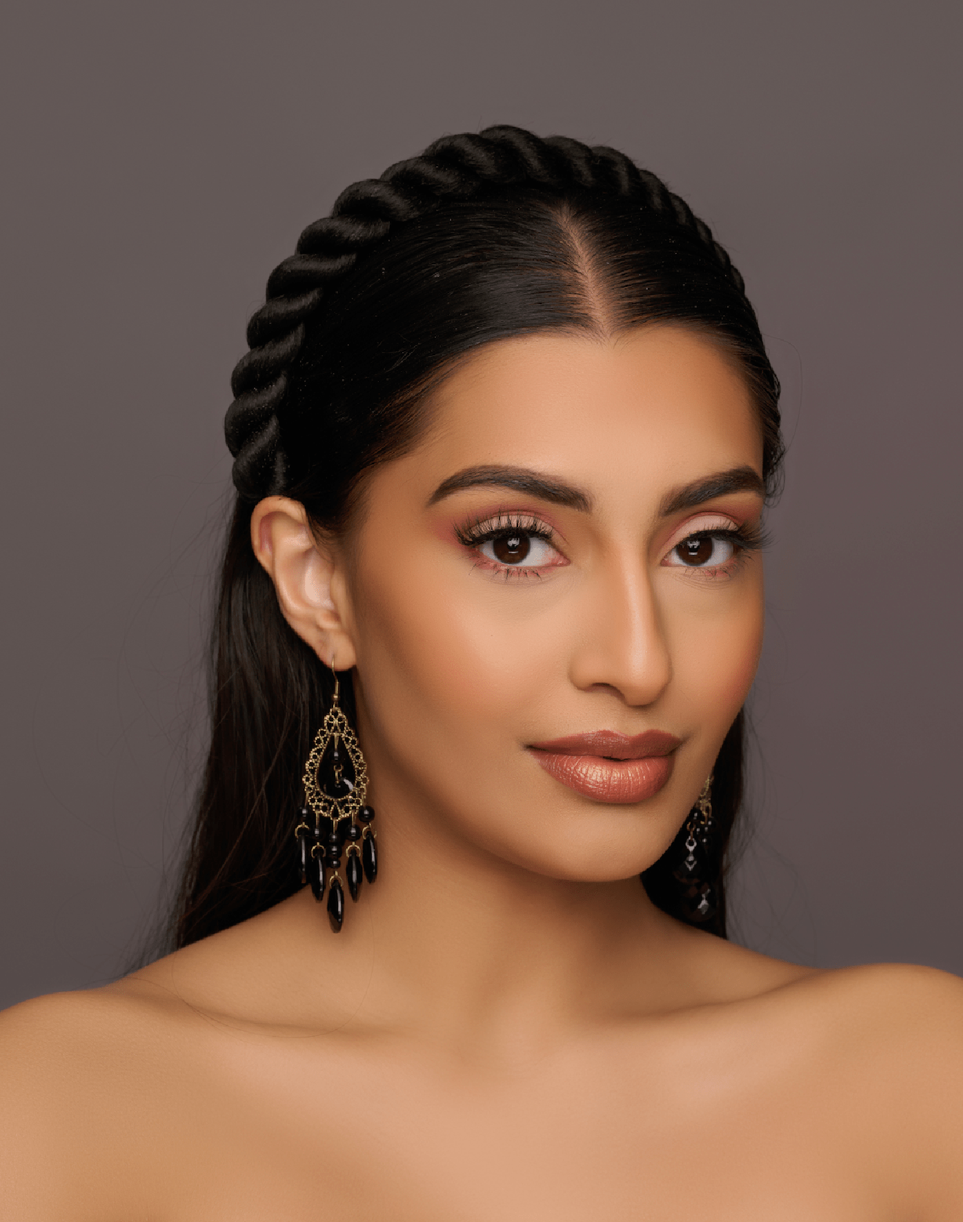 Bohemian Black Beaded Retro Tassel Dangle Earrings - Fatisha Boutique