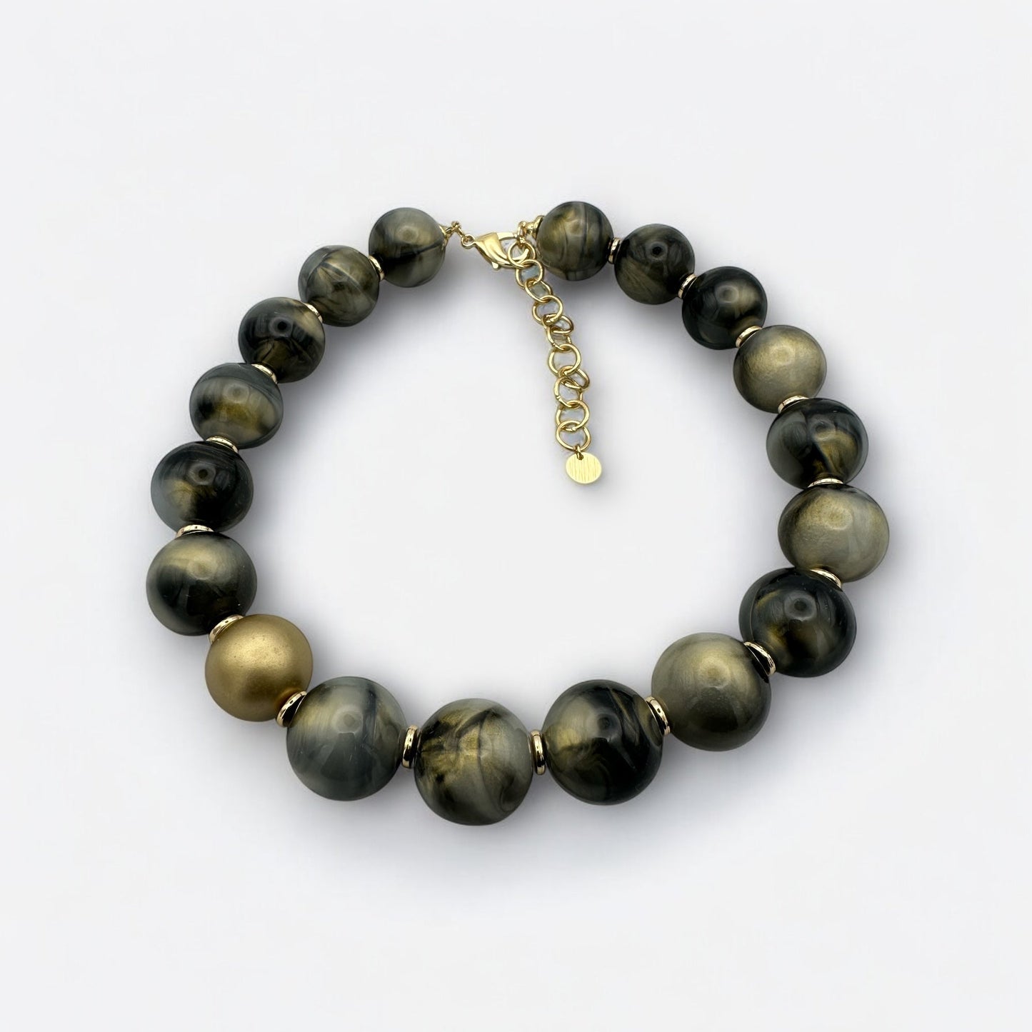 Bohemian Chunky Resin Beaded Statement Necklace Set - Fatisha Boutique