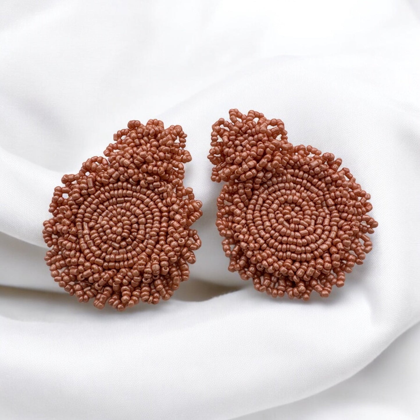 Bohemian Colourful Beaded Statement Dangle Stud Earrings - Fatisha Boutique