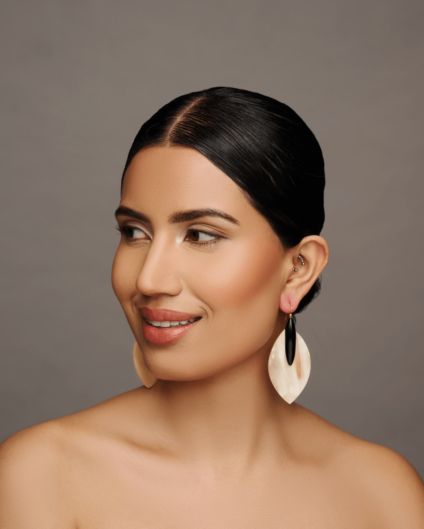 Bohemian Ethnic Natural Buffalo Horn Teardrop Earrings - Fatisha Boutique